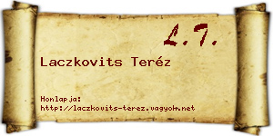 Laczkovits Teréz névjegykártya