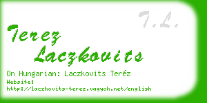 terez laczkovits business card
