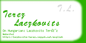 terez laczkovits business card